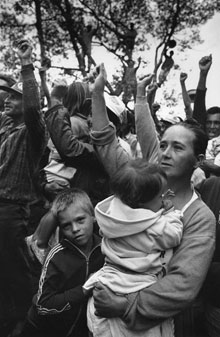 Sebastiao Salgado, MST demonstration, Para, Brazil, from Terra, 1996