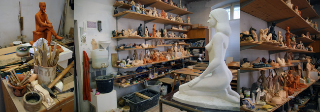 Studio of Boštjan Novak, photo: Jasna Jernejšek