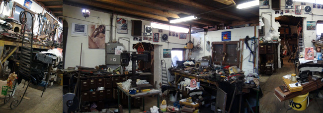 Studio of Rajko Miladič, photo: Jasna Jernejšek